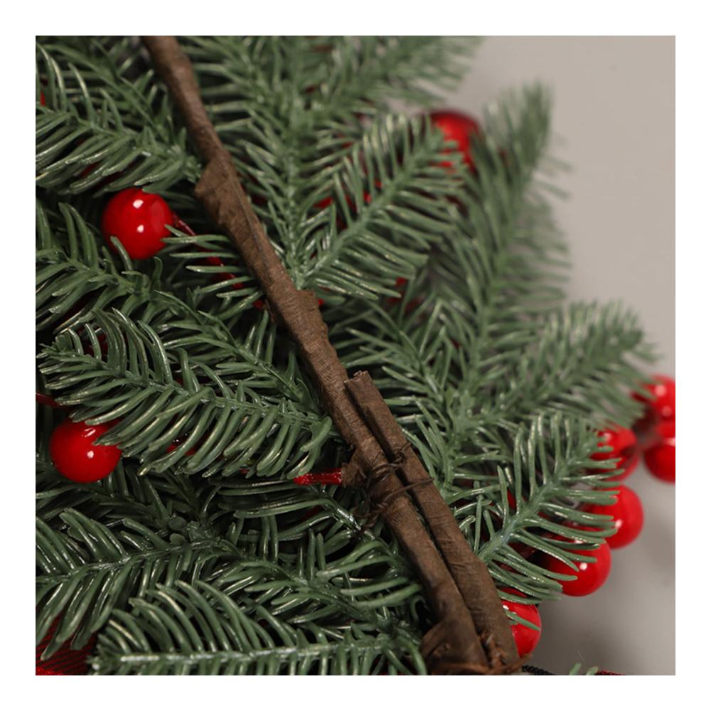 Erweitere deine festliche Atmosphäre mit unserem Roten Beerenkranz! Künstlicher Weihnachtskranz für Tür Stuhl Kamin Tisch & Briefkasten. Weihnachts-Swag in 699 cm für die perfekte Weihnachtsdekoration
