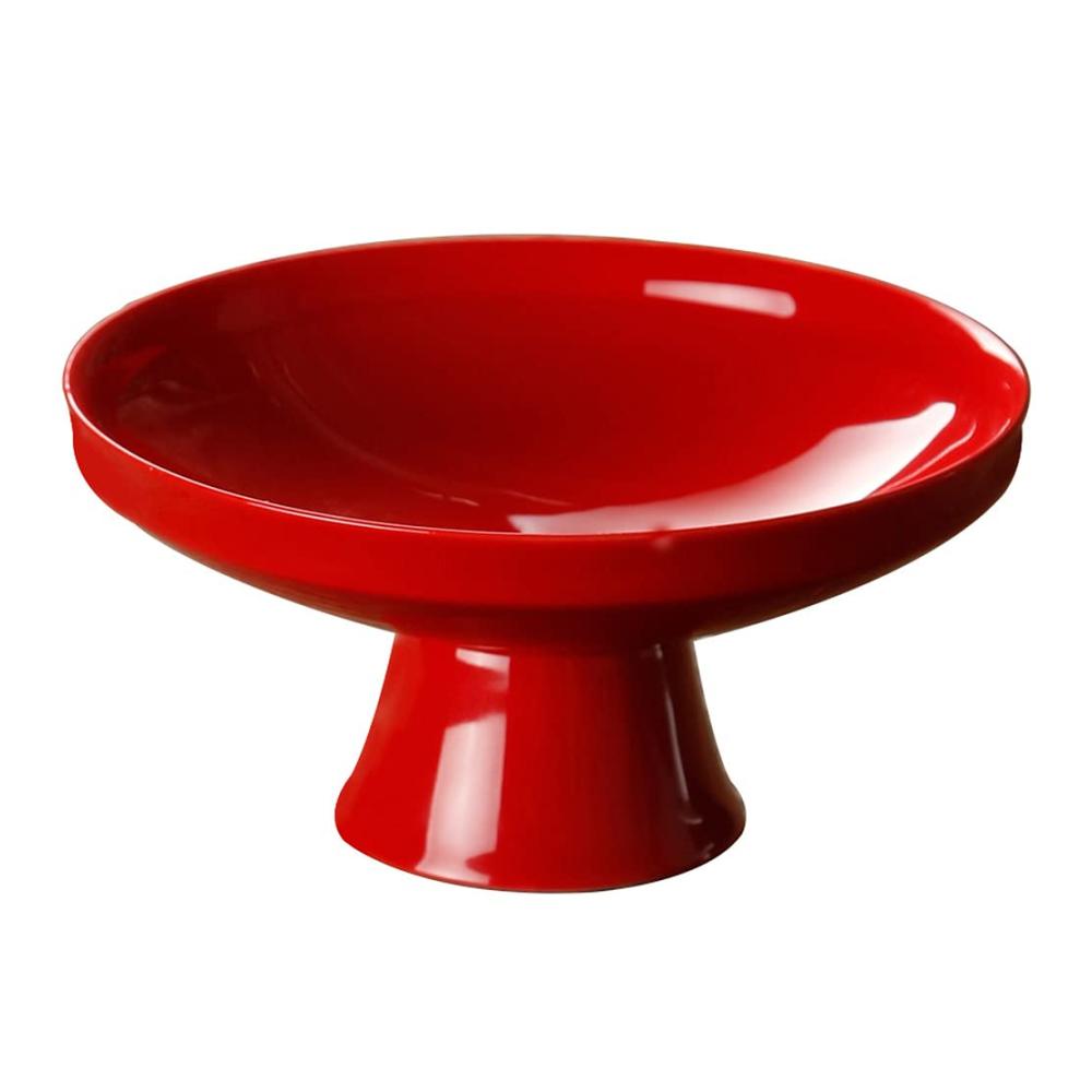Buddhistischer Opfer-Teller 155 cm | Traditioneller chinesischer Keramik-Obstteller für Desserts und Obstschalen | Exquisite Buddha-Schale für spirituelle Zeremonien