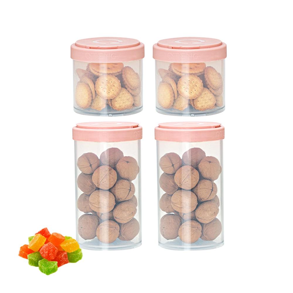 Entdecken Sie die ultimative Organisation Vorratsdosen-Set für Lebensmittel - 4 luftdichte Glasbehälter für die perfekte Speisekammer. Behalten Sie Müsli Nudeln Mehl und Zucker frisch mit stilvollen Deckeln. Maximale Frische minimales Chaos