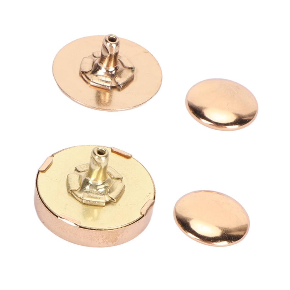 Magnetische Druckknöpfe Set – 50 Stücke in Goldlegierung 18x5mm – Robustes Nähzubehör für DIY-Schuhe und mehr – Einfache Befestigung und langlebige Nutzung