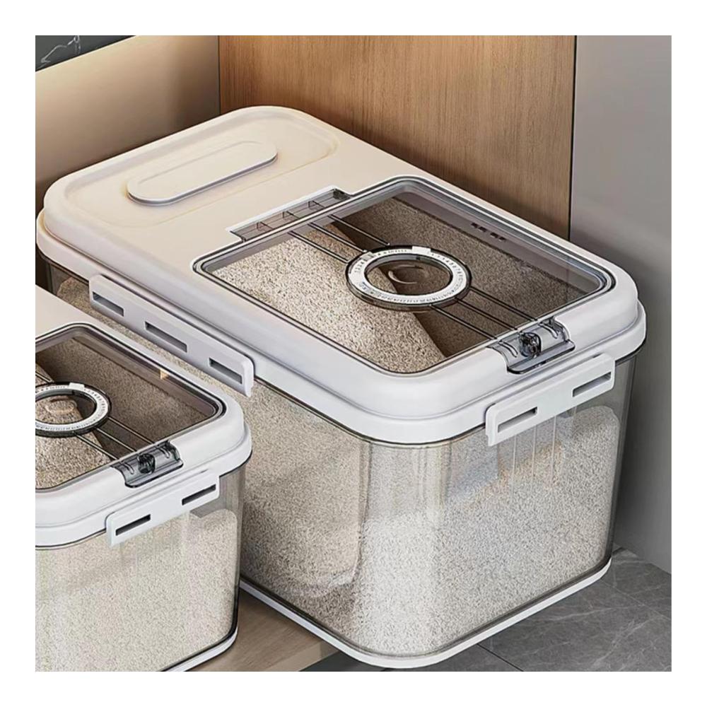 Müslidosen-Set | Praktischer Vorratsbehälter für Müsli Getreide & Trockenfutter | Luftdichter Verschluss | Platzsparende Aufbewahrung in der Küche & Speisekammer | 3er-Pack