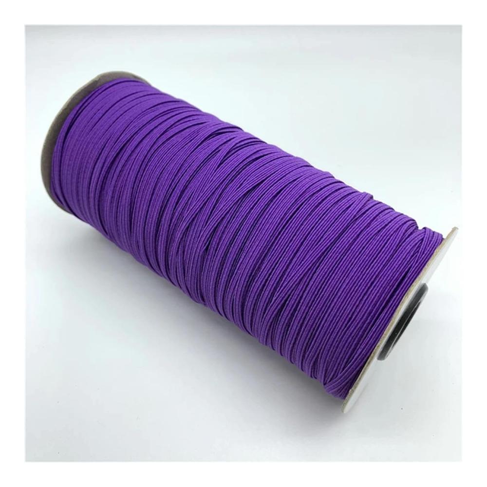 Lila Hochelastisches Nähen - 3/7/10 mm 5 Yards - Premium Elastische Bänder für Vielseitiges Nähen Basteln und DIY-Projekte - Weiches und Strapazierfähiges Elastikband für Perfekte Ergebnisse