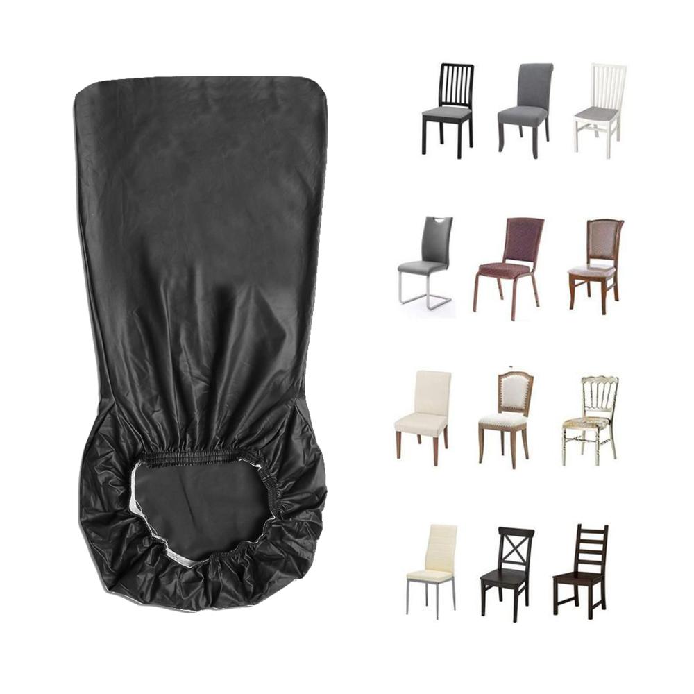 5er Set Premium Hussen für hohe Rückenlehnenstühle - Stretch Wasserdicht & Abnehmbar - Esszimmer Stuhl Schonbezüge in modernem Design - Ideal für den Schutz und die Verschönerung Ihrer Möbel - Anthrazitgrau
