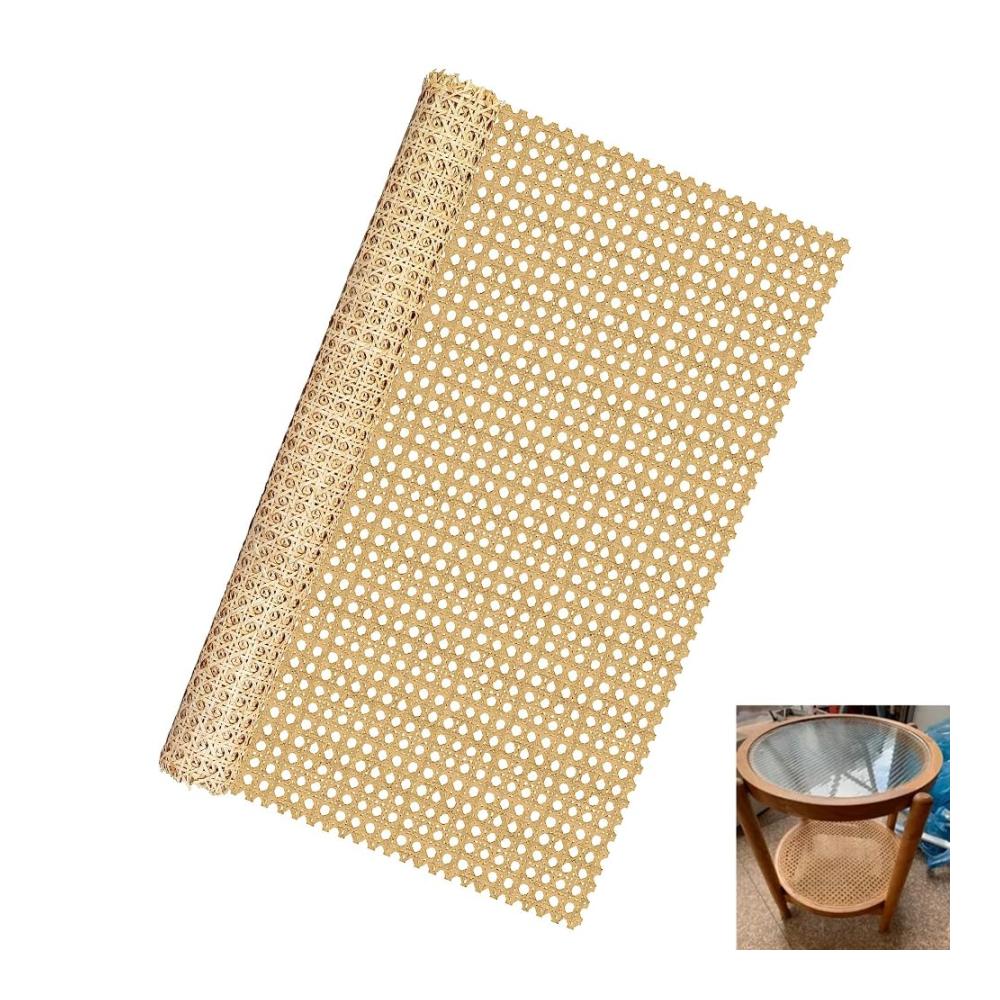 Entdecken Sie Luxus mit unseren Flechtmatten Rattan-Gurtband in natürlicher Optik Rolle mit geflochtenem Rohr und offenem Netz für Möbel Stuhl Schrank und Decke. Erleben Sie handgefertigte Eleganz! (35 cm