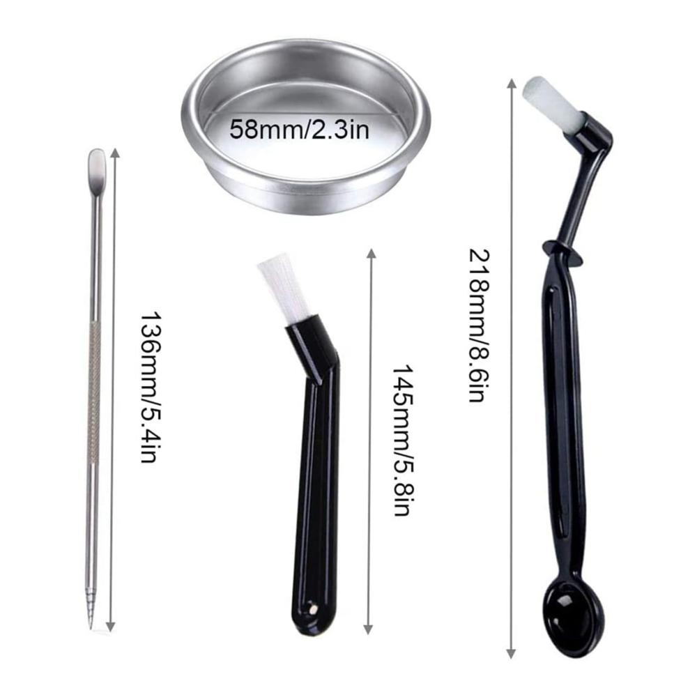 Premium Reinigungsbürsten-Set für Kaffeeliebhaber | 3x Bürsten für Kaffeemühlen -maschinen & Espressomaschinen-Gruppenköpfe | Effiziente Reinigung von Kaffee-Rückständen & Ablagerungen