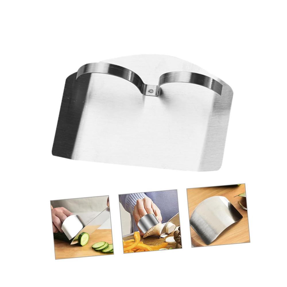 Premium Stampfer Set für die Küche | Kochzubehör & Küchenhelfer | 5 Stück Fingerlinge inklusive | Sicherer Hackschutz und Schneidewerkzeug aus rostfreiem Stahl