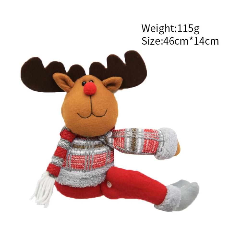Exklusive 3-teilige Weihnachtsvorhang-Raffhalter Dekorieren Sie mit Stil! Festliche Cartoon-Motive - Weihnachtsmann Schneemann Elch. Hochwertiges Design für Möbel- und Vorhangdekoration