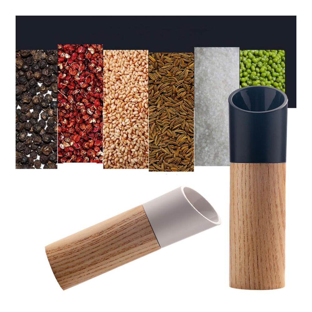 Premium Pfeffermühlen Set aus hochwertigem Holz | 2er Pack Salz und Pfeffermühlen für genussvolles Würzen | Robust und vielseitig einset