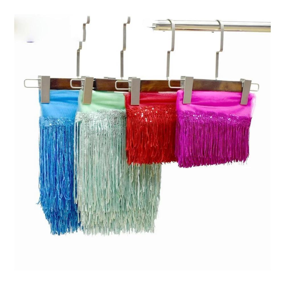 Entdecken Sie kreative Eleganz 1 Yard Fransen-Borten in 18 cm mit Pailletten für Kleidung Taschen und DIY-Dekoration. Exquisite Quastenbänder für individuelle Stilgestaltung. Verschönern Sie Ihr Projekt mit 15 Mintgrün. Nähen Sie mit Stil