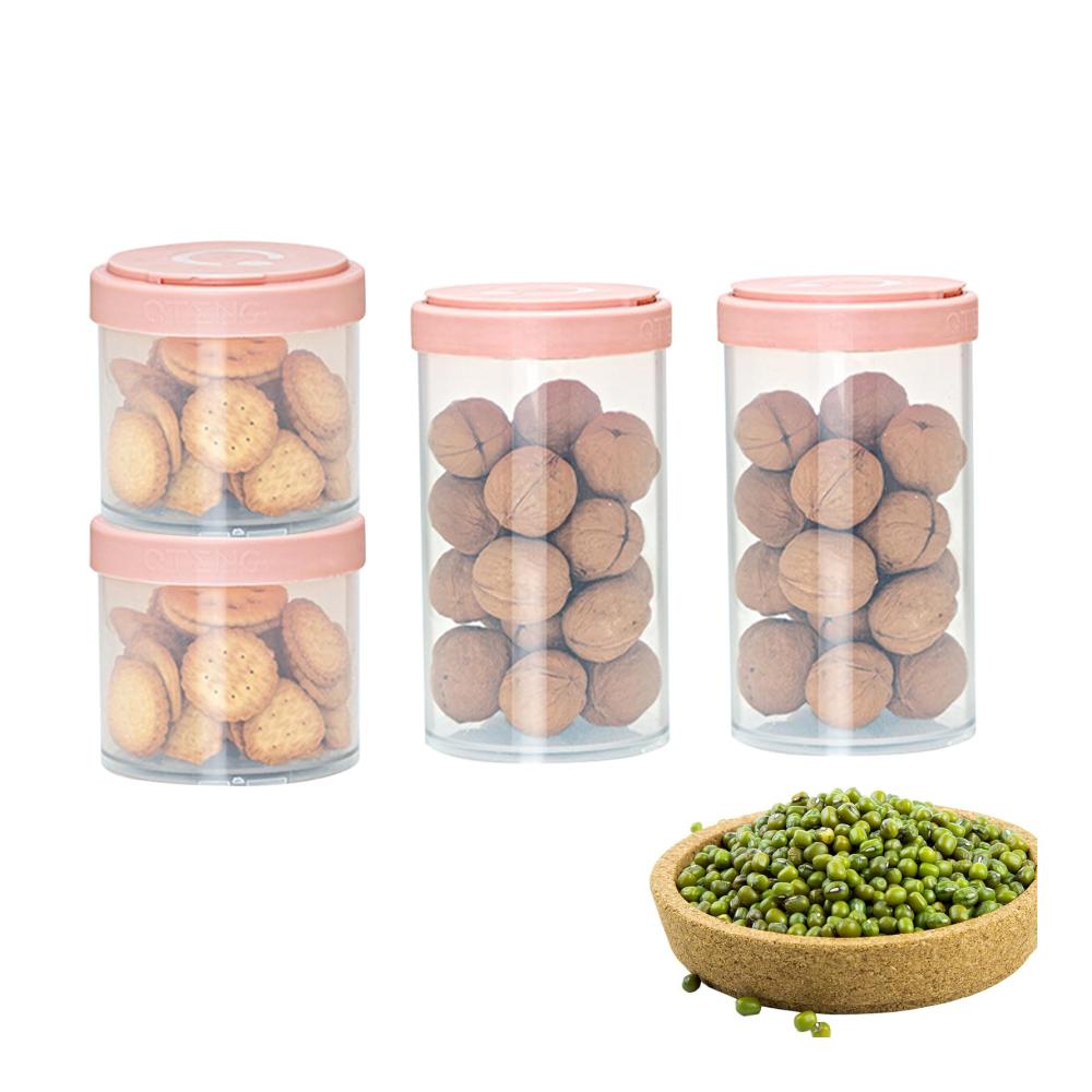 Entdecken Sie die ultimative Organisation Vorratsdosen-Set für Lebensmittel - 4 luftdichte Glasbehälter für die perfekte Speisekammer. Behalten Sie Müsli Nudeln Mehl und Zucker frisch mit stilvollen Deckeln. Maximale Frische minimales Chaos