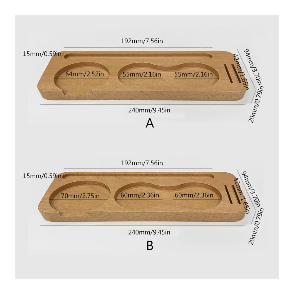 Perfekter Tamper-Ständer aus robustem Holz | Espresso & Kaffee-Tamping-Station | Unverzichtbares Zubehör für Kaffeeliebhaber | Praktisches Geschenk