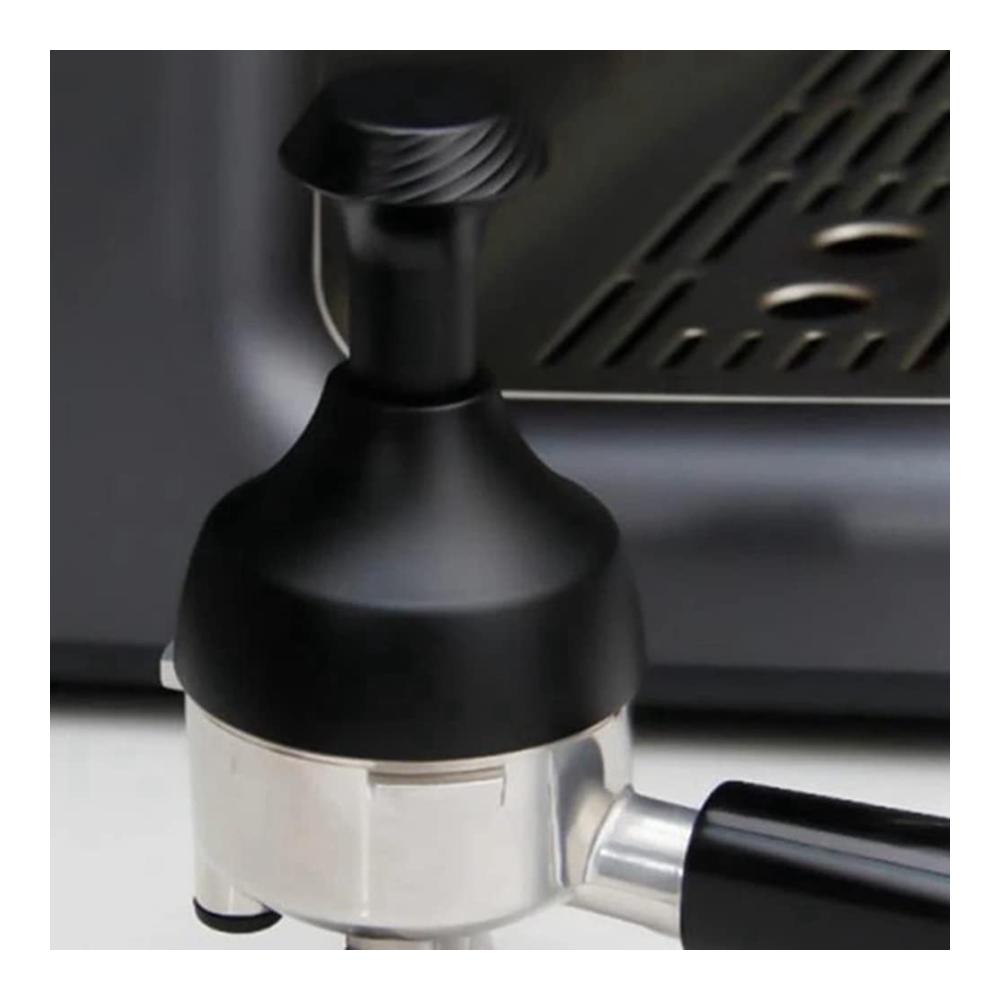 Hochwertiger 58mm Edelstahl Tamper & Verteiler – Perfekte Espresso Zubereitung mit präzisem Nivellierer Werkzeug – Robuster Siebträger Zubehör für Kaffeeliebhaber – Eleganter Silberlook