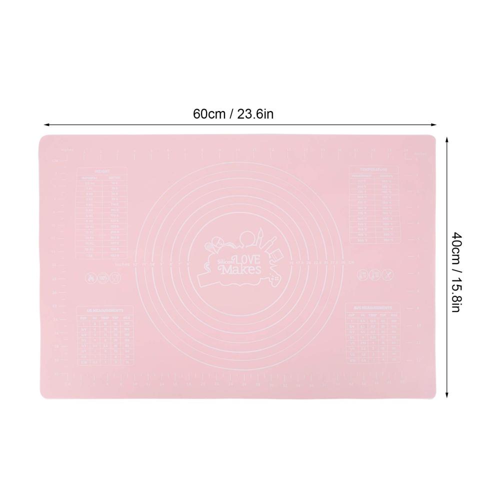 Selbstheilende 23 62 x 15 75 Zoll Silikon-Backmatte - Extra große Teigmatte mit Skala für perfektes Gebäck - Hitzebeständige Küchenunterlage für müheloses Backen