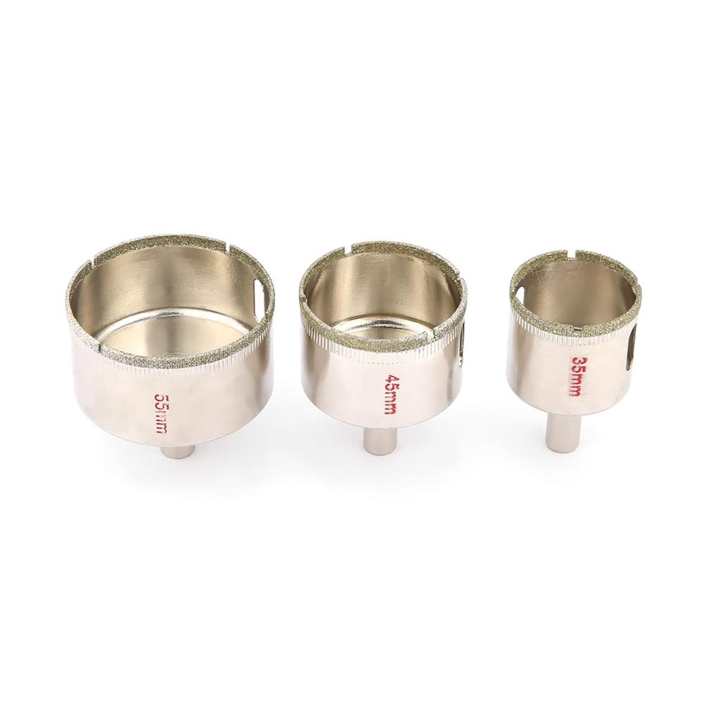 Präzises Tranchiermesser für müheloses Schneiden - Ideal für Porzellan Marmor Glas Granit & Fliesen - Inklusive 35 mm 45 mm 55 mm Lochsägen-Bohrkrone für professionelle Präzision. Entdecken Sie die Perfektion beim Schneiden