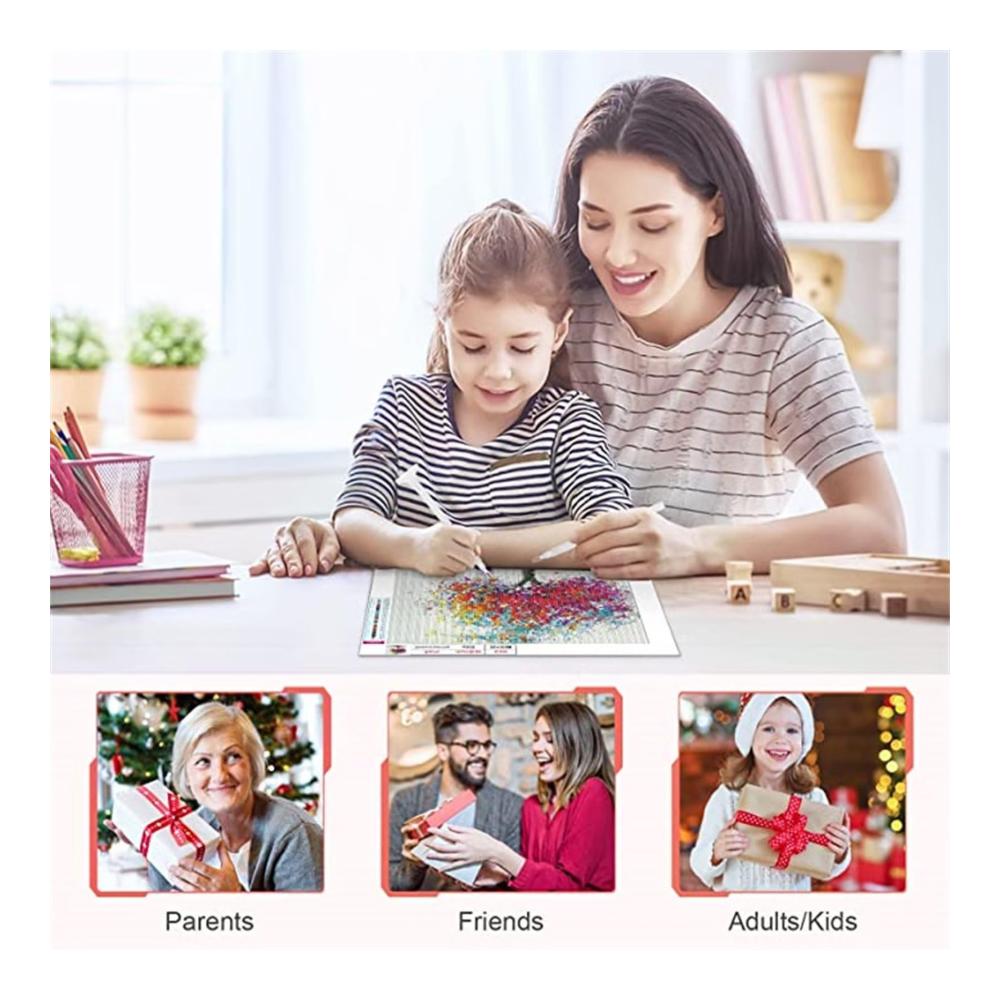 5D Diamant Malerei Set 40x80cm Sakura-Landschaft - Vorbedruckte Sets für Kinder und Erwachsene - Komplettes DIY Diamond Painting Zubehör - Weihnachtsbasteln und Home Decor Crystal Art