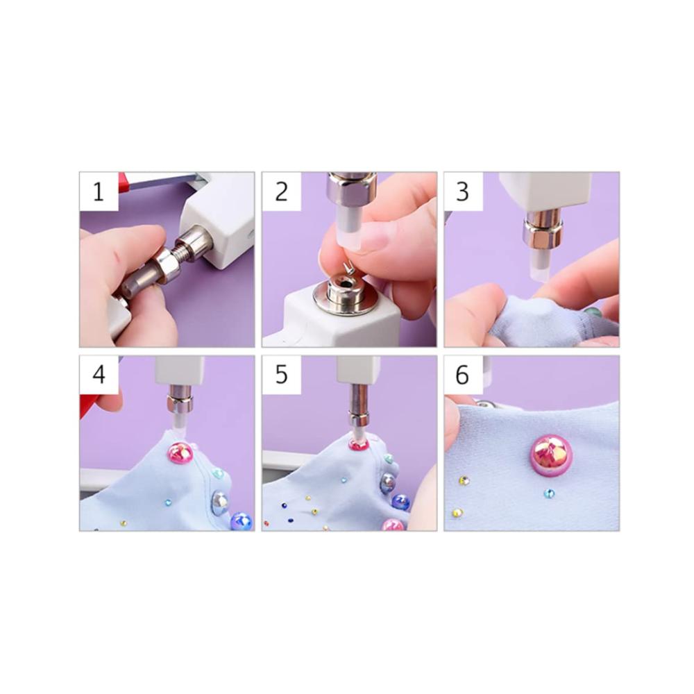 Hochwertige Druckknöpfe - DIY Four Claw Nagel 10000pcs Perlen Nieten - Metallknopf Zubehör für Bekleidung - Perfekte Dekoration für Perlenmas