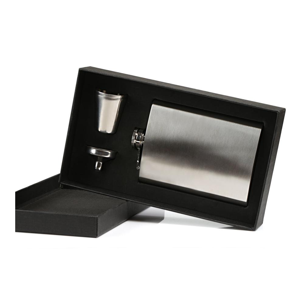 Entdecken Sie Stil und Genuss Premium Flachmann Set Edelstahl 8oz | Inkl. Trichter & 2 Becher | Kompakt und stilvoll verpackt | Perfektes Geschenk für Eleganzliebhaber | Unterstreichen Sie Ihren Stil mit diesem exquisiten Flach