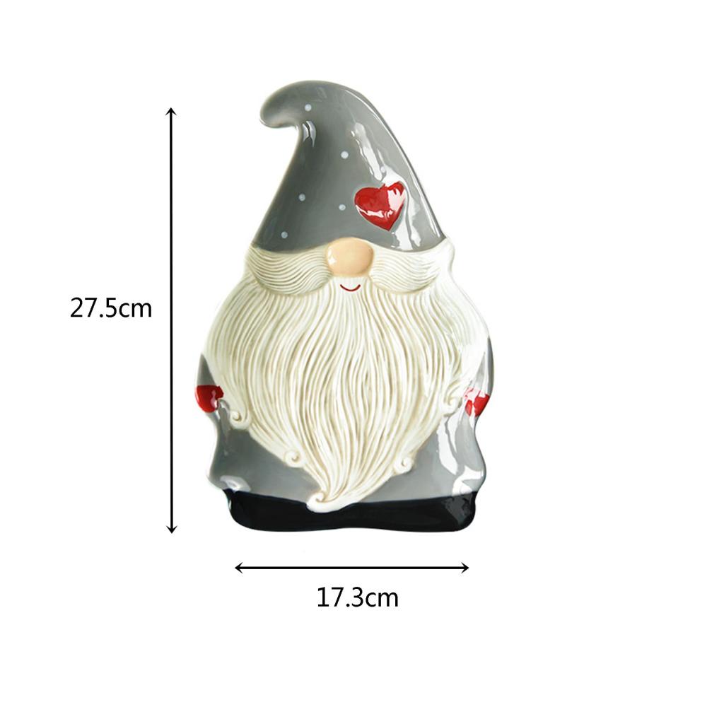 Weihnachtsteller Keramik im Western Style - Großer Essteller für kreative Küche - Hochwertiger Speiseteller für festliche Tafeln - Dekorativer Home Pastry