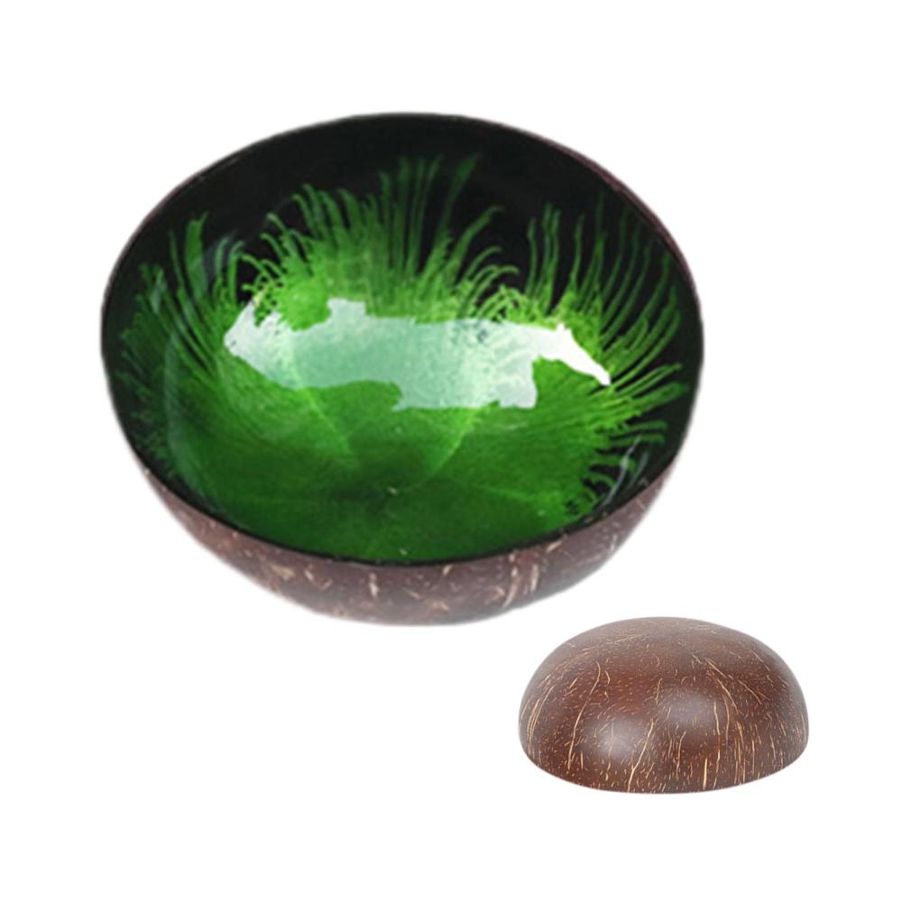 Entdecken Sie die Eleganz Kokosnuss-Servierschüssel-Set mit Natürlichem Charme - Exklusive Schlüsselhalterschale für Salate Acai-Schalen Büro und Zuhause - Stilvolle Heimdekoration für Ihre kulinarischen Kreationen Salate Nüsse Früchte Smoothies und Acai
