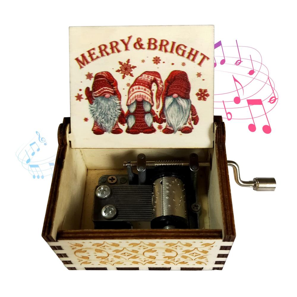 Entdecken Sie die Magie von Spieluhren Handgefertigte Spieluhr Weihnachten für Kinder Holzdesign mit Handkurbel zauberhafte Weihnachtsdeko perfekt für Tisch Kamin und Kinderzimmer. Amerikanischer Charme trifft auf Musik! Ideales Weihnachtsgeschenk für Mädchen und Jungen. Holen Sie sich diese kleine Holzspieluhr und verbreiten Sie festliche Freude