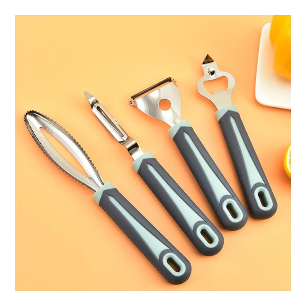 Küchenutensilien-Set | 8-teilig - Pfannenwender Löffel Spachtel & mehr - Rutschfeste Griffe - Praktisches Kochwerkzeug für jeden Anlass - Ideal als Küchengeschenk