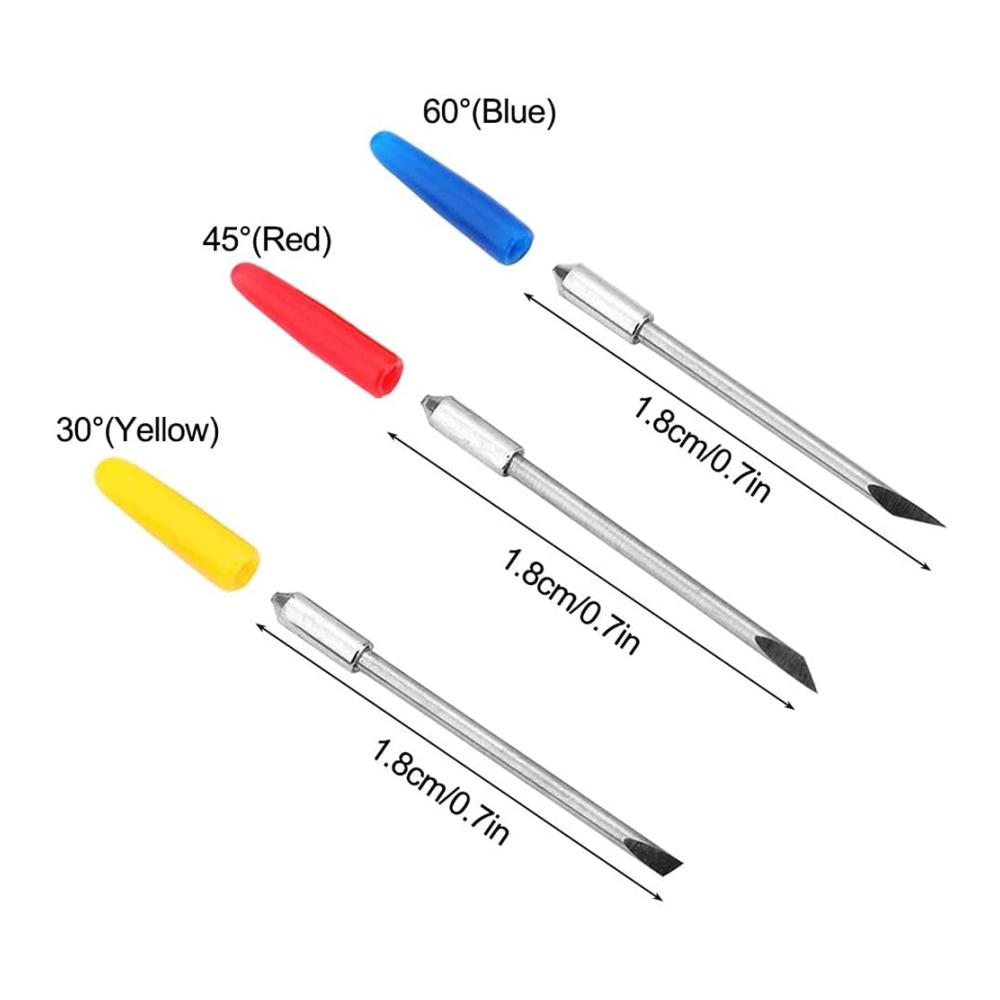 Selbstschärfende Ersatzklingen für präzises Stanzen - 50 Stück 60 Grad Vinyl Cutter Plotter Klingen. Optimiert für Graphtec CB09U CB09 Miniatur Schneiden Messer Hersteller. Langlebig und präzise für professionelle Ergebnisse