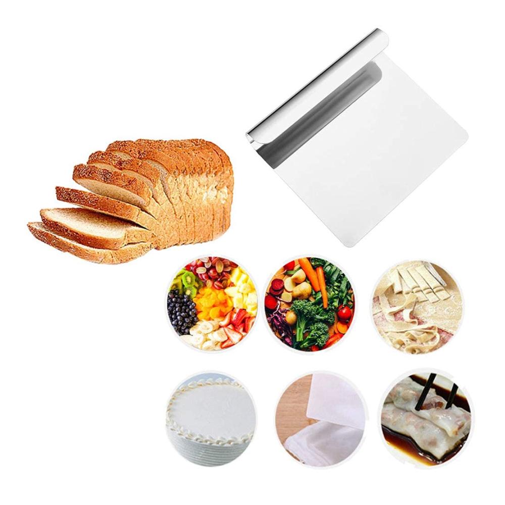Entfesseln Sie Ihre Kochkreativität mit MaYuLa Edelstahl Spachtel - Vielseitiger Teigschneider Gemüseschaufel & Küchenhelfer für perfektes Backen & Kochen - Ideal für Obst Gemüse Brot & mehr