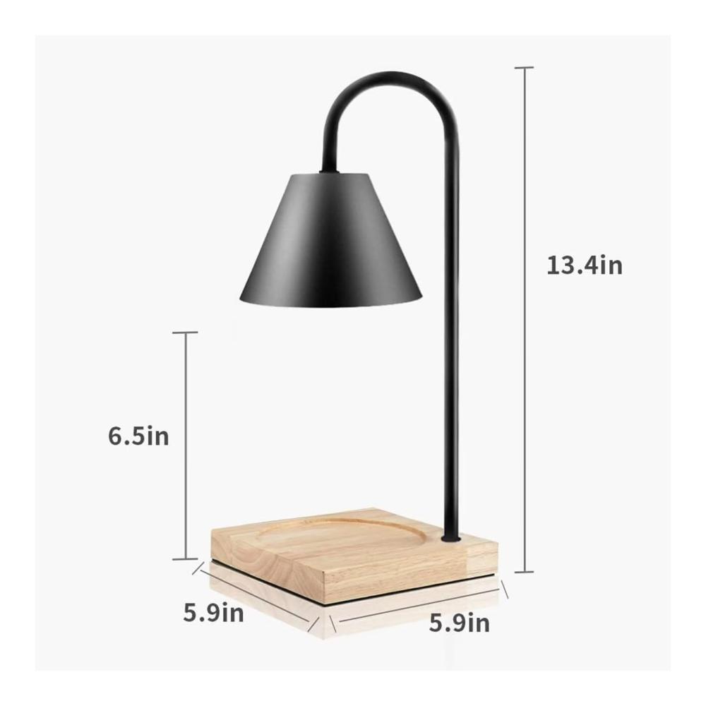 Stimmungsvoller Duft Dimmbare Duftlampen Kerzenwärmer Lampe mit Holzbasis - Modernes Heizlicht für Zuhause Yoga & Hotels - Aromatische Atmosphäre
