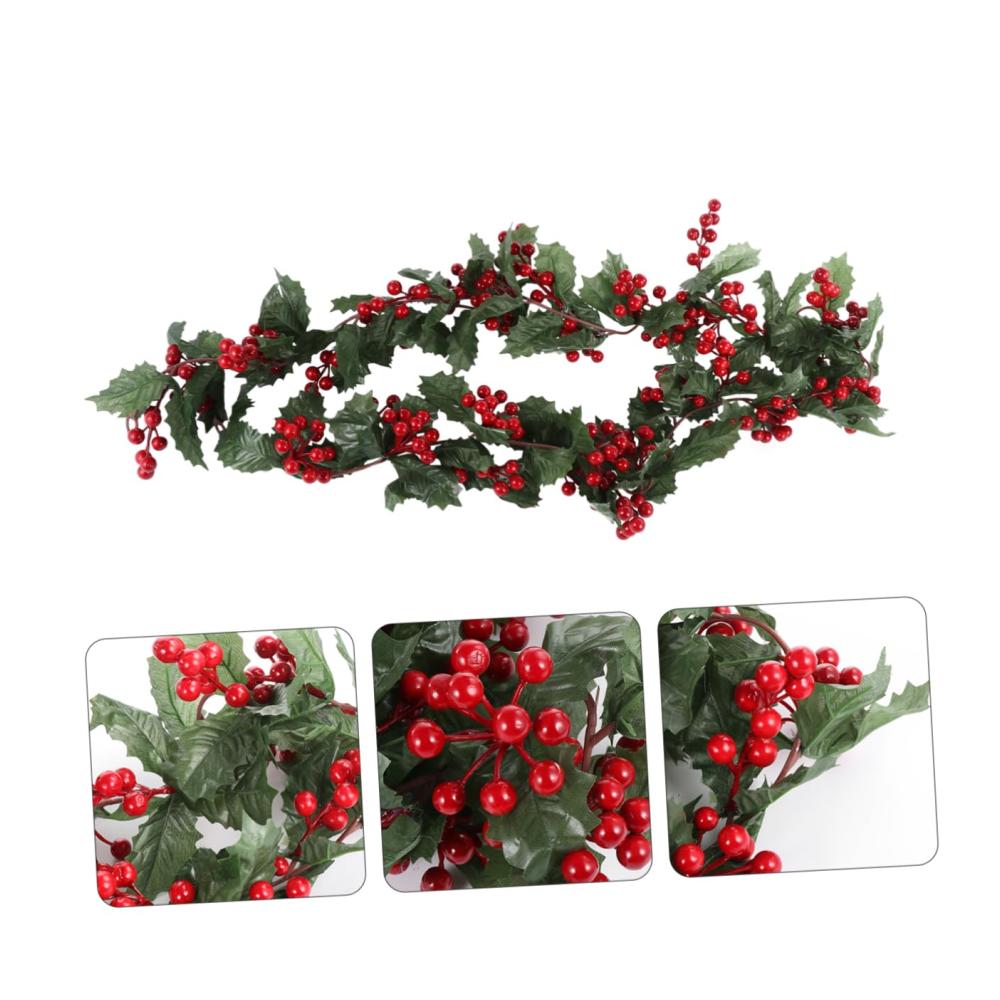 Frohe Festtage mit Stil Exquisite Rattan-Girlande für ein nordisches Weihnachtsdekor | Einzigartiger Christbaumschmuck aus PVC-Rattan | Festliche Sprühdekorationen für einen zauberhaften Kranz