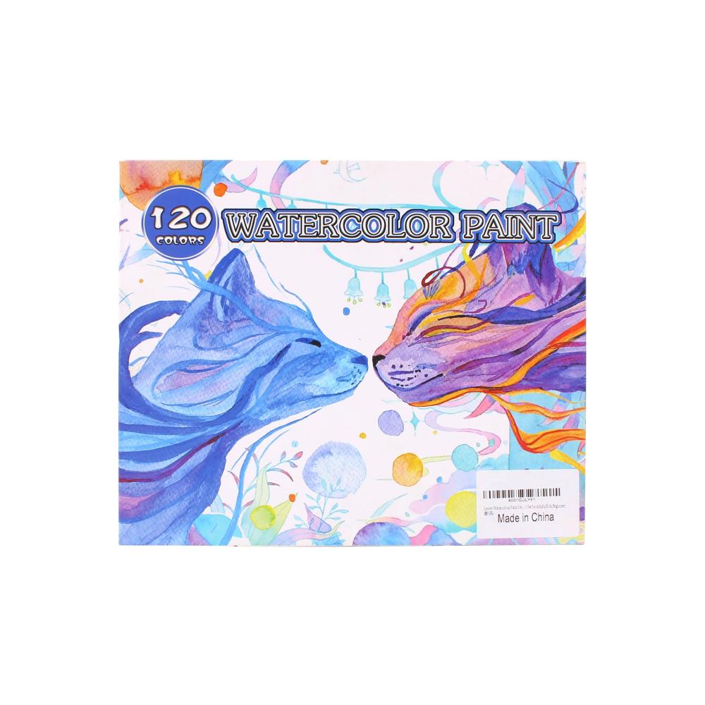 Entfalten Sie Ihre Kreativität 120 Aquarellfarben Set mit Metallic & fluoreszierenden Tönen im Aquarellkasten – Perfektes Aquarell Set für Einsteiger und Künstler. Hochwertige Wasserfarben für lebendige Meisterwerke
