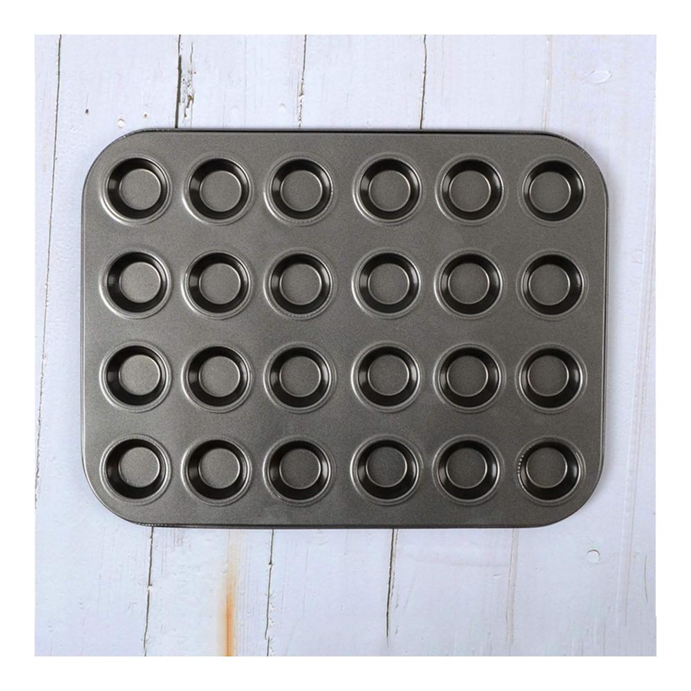 Antihaft Muffinblech für 24 Muffins | Backformen für Cupcakes Brownies Kuchen | Muffinform mit Antihaftbeschichtung | Leicht zu Reinigen | Ideal für Muffins und Puddings