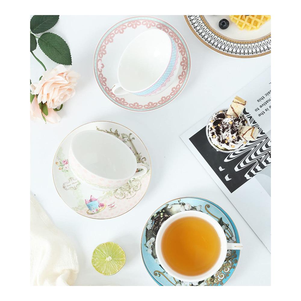 Elegantes Bone China Tea for One Set - Teekanne und Tassen für eine Person - Perfektes Geschenk für Frauen und Mädchen - 300ml Teekanne - Stilvolles Teeset für entspannende Momente