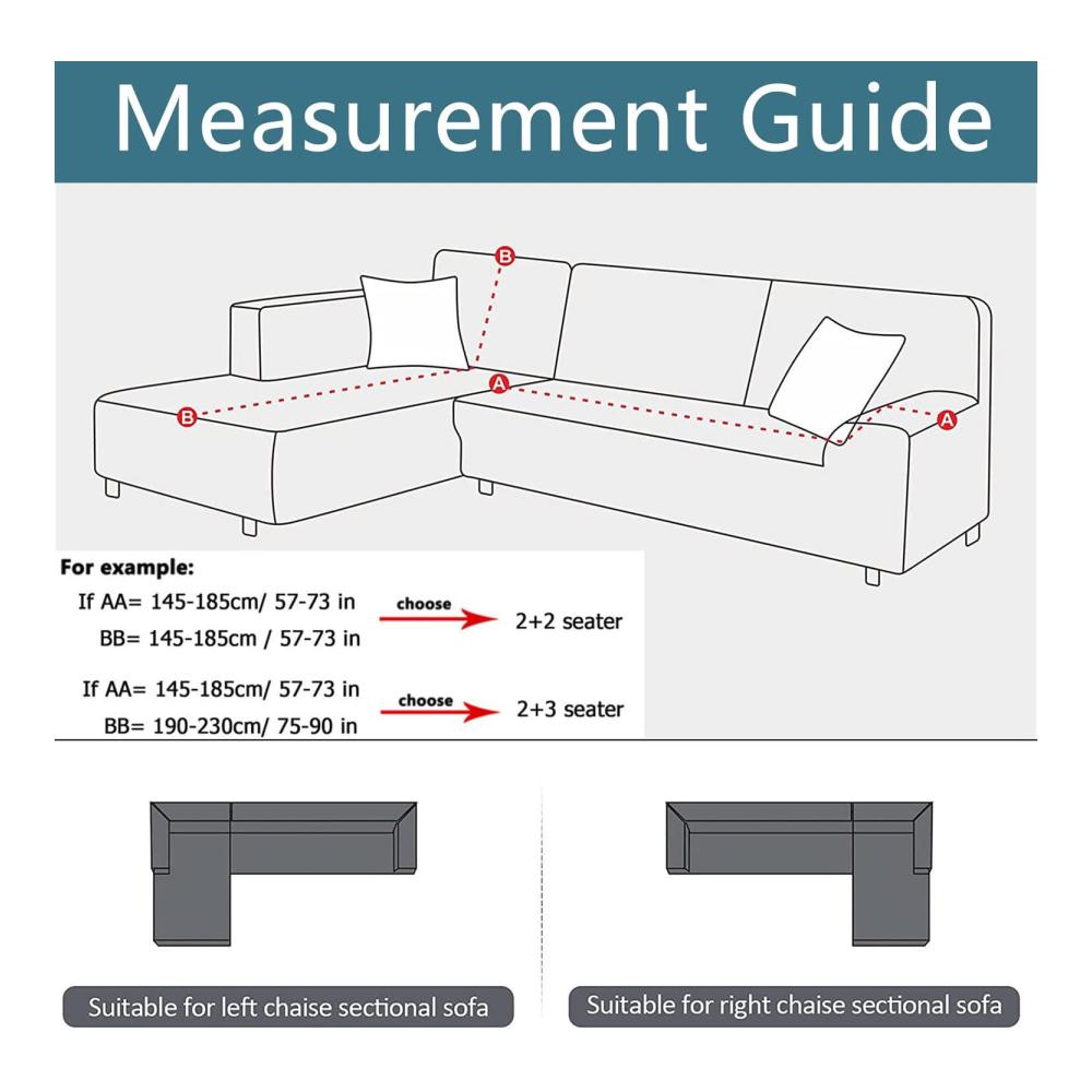 Eleganter Ecksofaüberwurf in Rosa – Passend für L-Form Sofas – Stretchmaterial für perfekte Anpassung – Schützt vor Flecken und Verschleiß – Ideal für 1-Sitzer Sofas von 90 bis