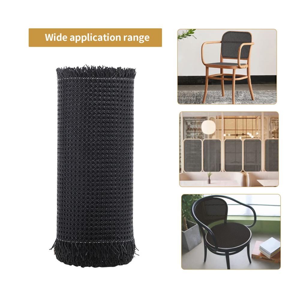 Erfrischen Sie Ihre Möbel mit Schwarzem Rattan-Gurtband für Caning-Projekte - Natürliches 15 m x 40 cm Rollenmaterial für Stühle Schränke und Decken
