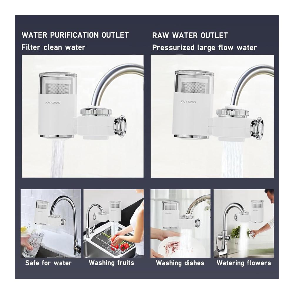 Holen Sie sich reinstes Wasser! Wasserhahnfilter für Zuhause & Küche - Entfernt Blei Chlor Sand & mehr - Trinkwasserqualität direkt aus Ihrem Hahn