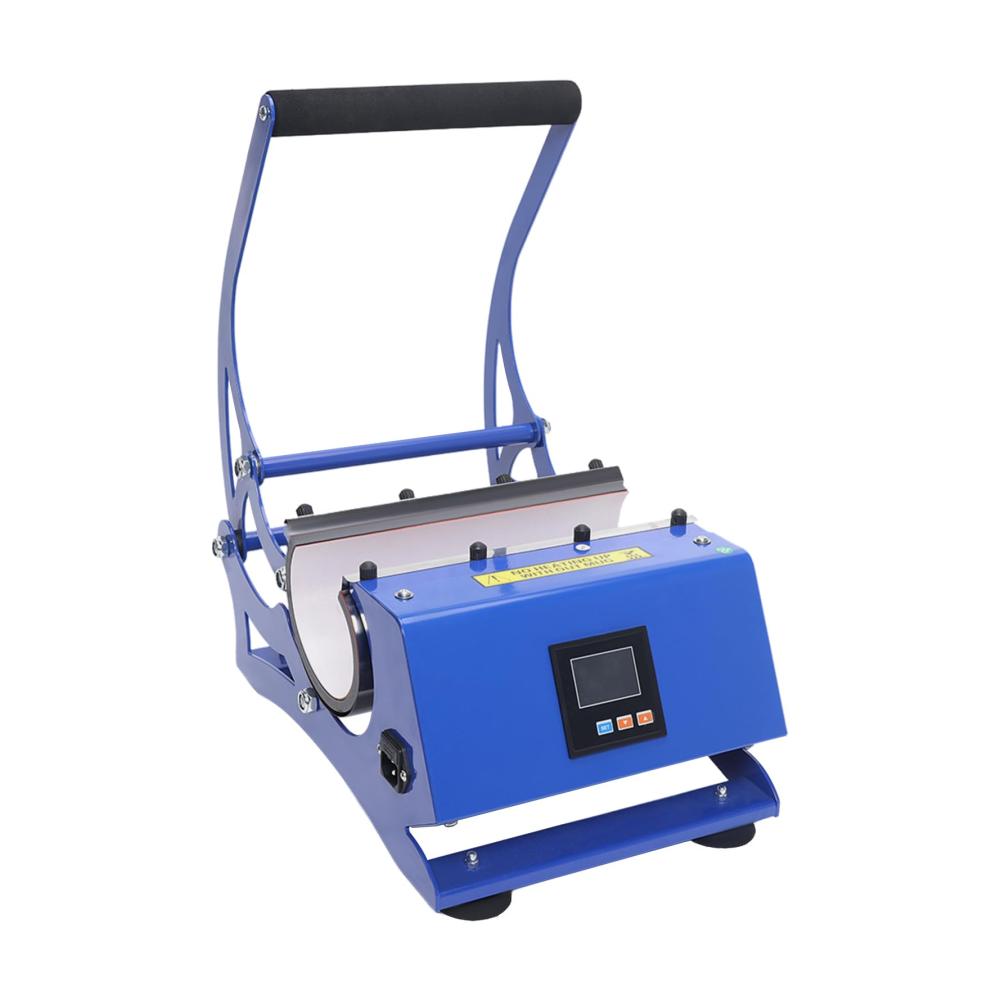 Profi-Druckpresse 600W Wärmepresse für Becher 0-200℃ 220V 50Hz - 6 Untersetzer inklusive - Perfekte Tassen-Druckmaschine für Kaffe