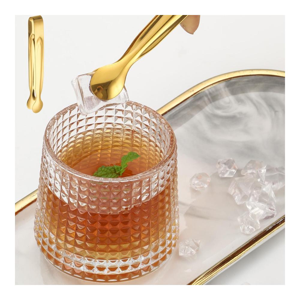 Premium Edelstahl Küchenutensilien Set 12-teiliges Zangen Löffel Spachtel & Pfannenwender Kit für Bar Party Salat Kaffee & Tee - Hochwertige Mini-Servierzange Candybar-Zange inklusive