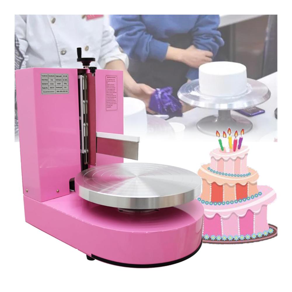 Backen-Geburtstagskuchen-Werkzeuge | Modellierwerkzeug für Konditoren | Automatische Dekoration | Kuchenbeschichtung & Glättung | Verstellbarer Kuchenschaber | Perfekt für Kuchen bis zu 305 cm | Pink