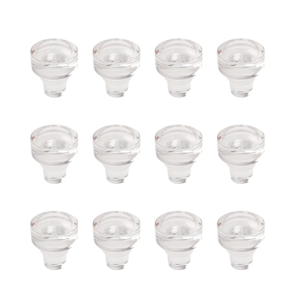 Weinverschlüsse & -ausgießer 12x Kristallklare Weinflaschenverschlüsse mit Luftdichter Silikondichtung – Perfekter Weinkonservierer für Glasflaschen