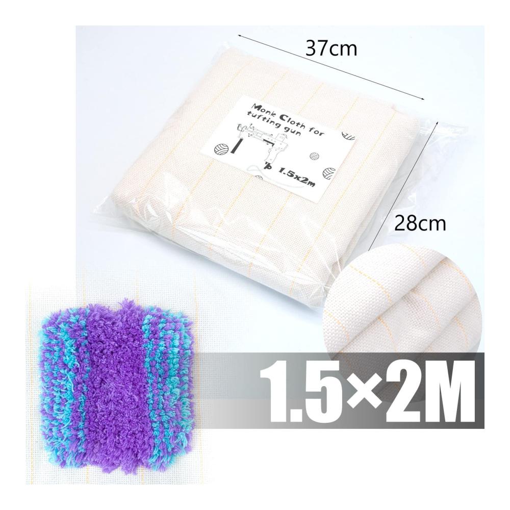 Loop Pile Manual Tufting Gun Set für Anfänger Starter Kit – Mit Halbautomatischer Tufting Gun Fadeneinfädler Entenschnabelschere & Tufting-Stoff – Hochwertiges Knüpf-Zubehör