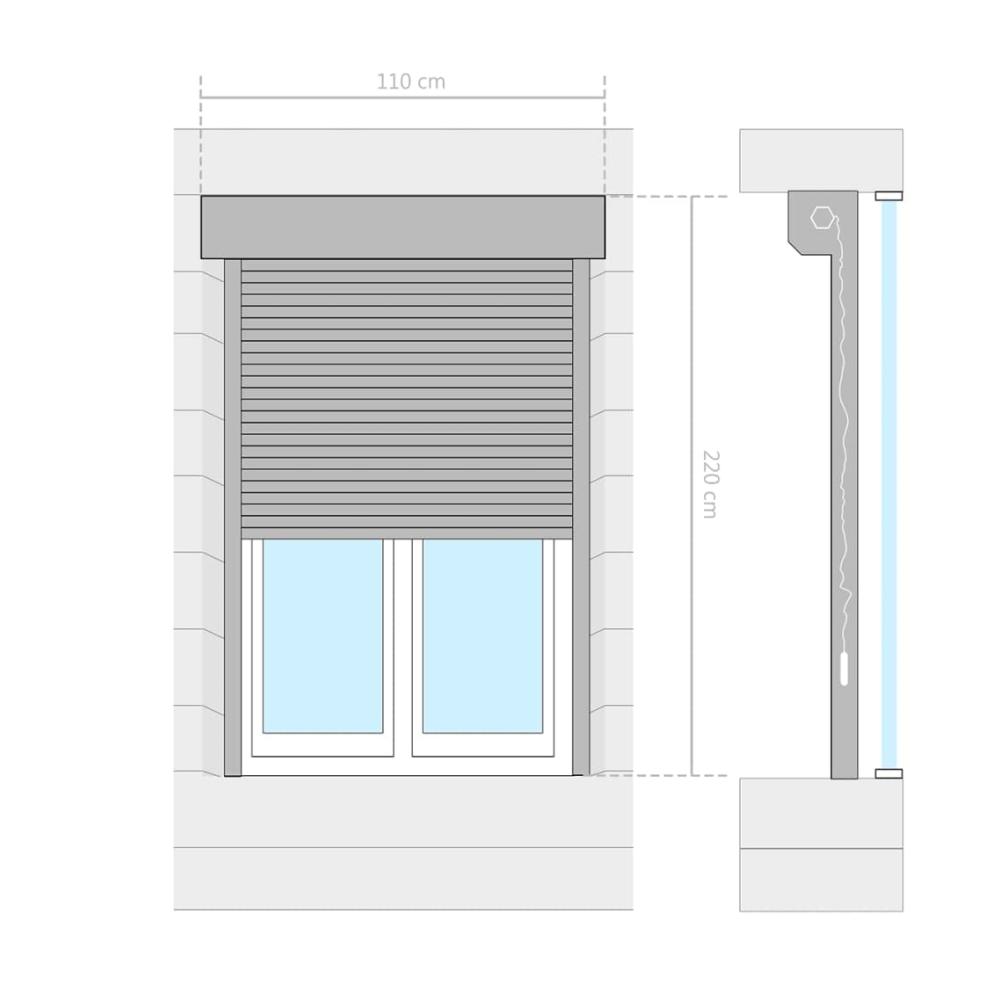 Organisieren Sie Ihren Raum stilvoll mit unseren hochwertigen Schränken - Wohnmöbel Garten Rollladen Aluminium 110x220cm weiß für ein modernes Ambiente. Platzsparend und elegant für Ihr Zuhause