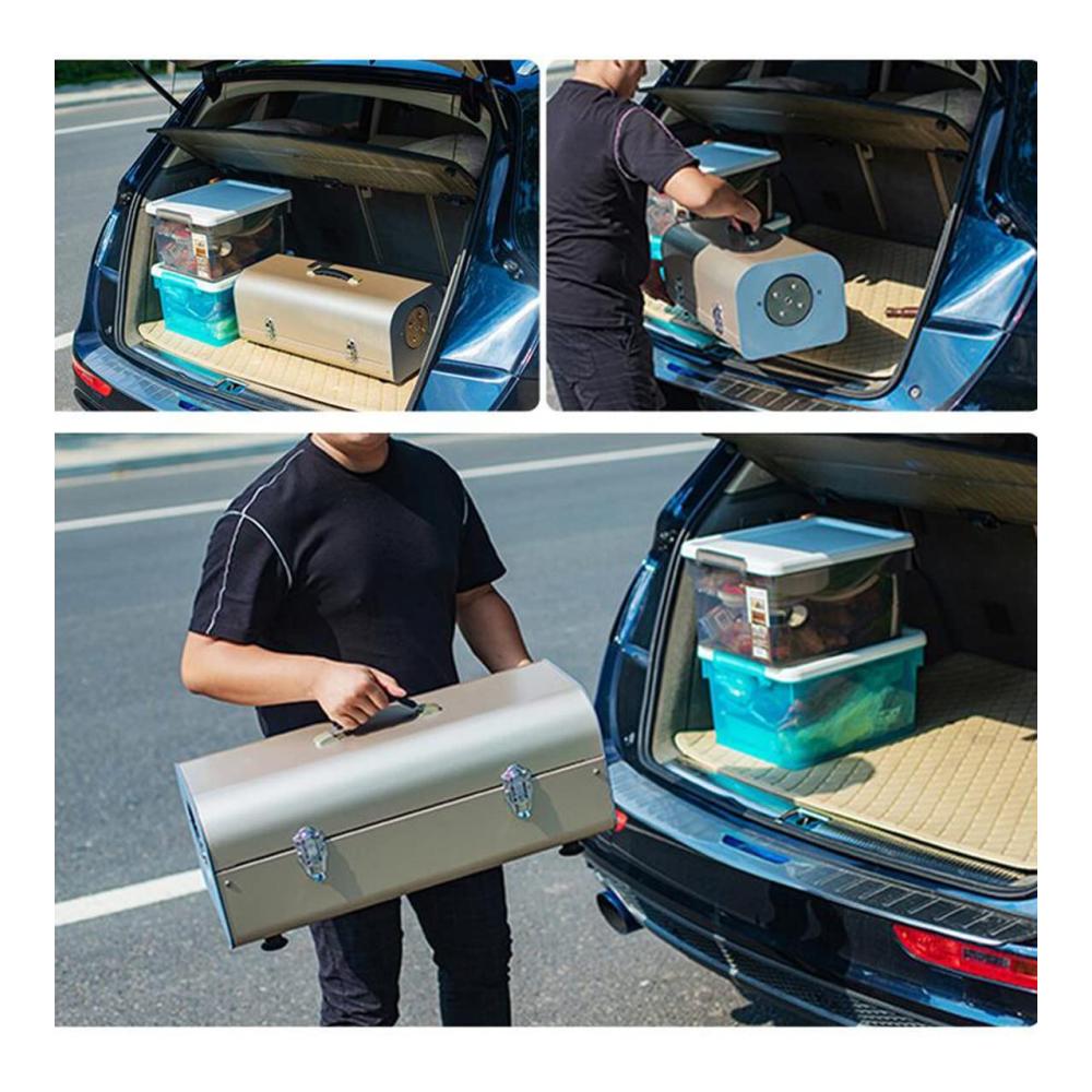 Entdecken Sie Komfort unterwegs! Stövchen & Speisewärmer - Tragbarer Solargrill aus Edelstahl mit Vakuumröhre für Reisen und Camping im Freien. Genießen Sie warme Speisen überall
