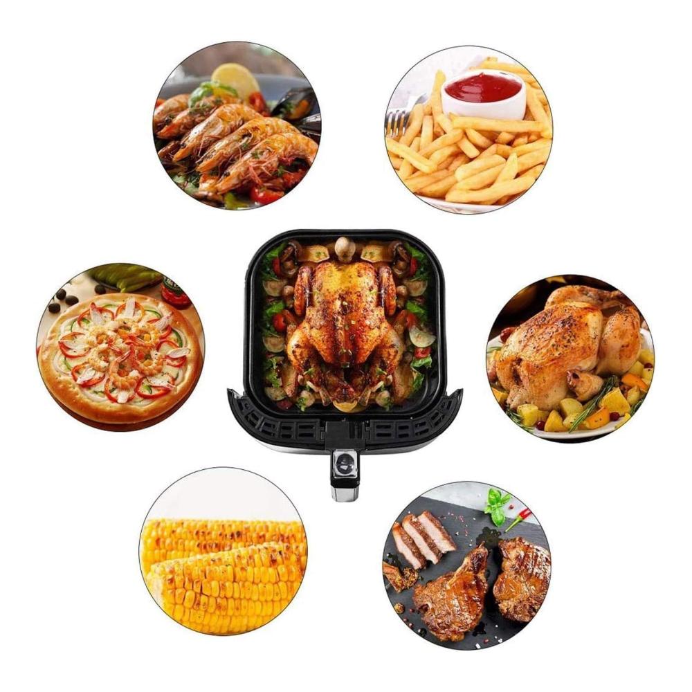 120 Stück 20 x 3 cm Backpapier für 5-9QT Luftfritteusen | Einweg-öldicht & wasserdicht | Antihaft-Pergamentpapier Liner für Mikrowelle & Ofen | Ideales Zubehör für gesündere Kochergebnisse