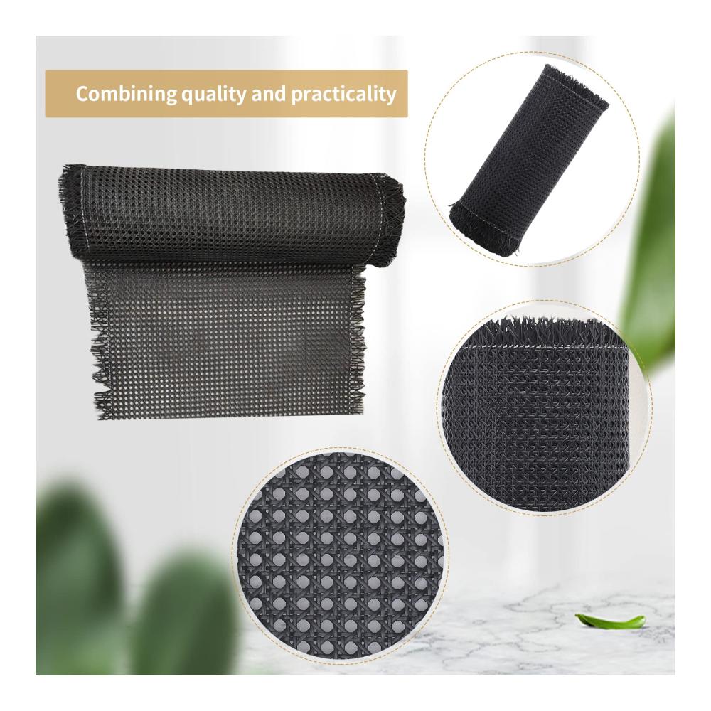 Erfrischen Sie Ihre Möbel mit Schwarzem Rattan-Gurtband für Caning-Projekte - Natürliches 15 m x 40 cm Rollenmaterial für Stühle Schränke und Decken