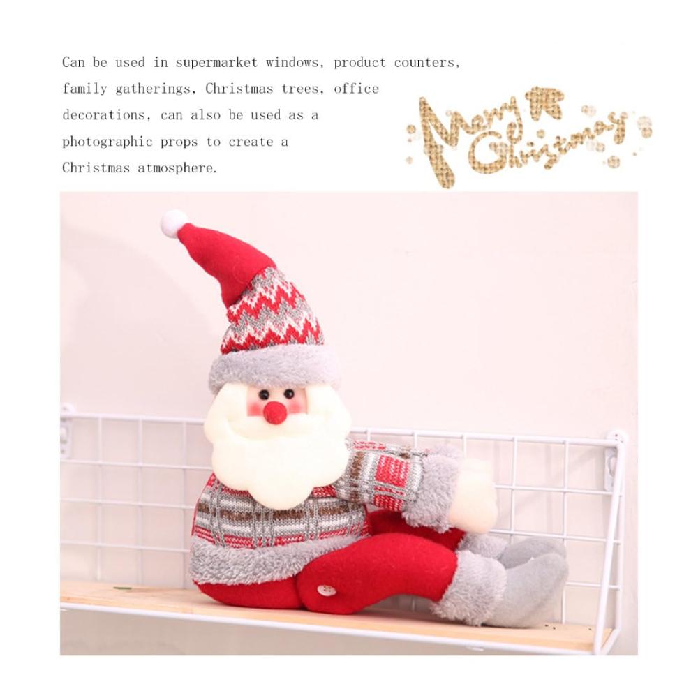 Exklusive 3-teilige Weihnachtsvorhang-Raffhalter Dekorieren Sie mit Stil! Festliche Cartoon-Motive - Weihnachtsmann Schneemann Elch. Hochwertiges Design für Möbel- und Vorhangdekoration
