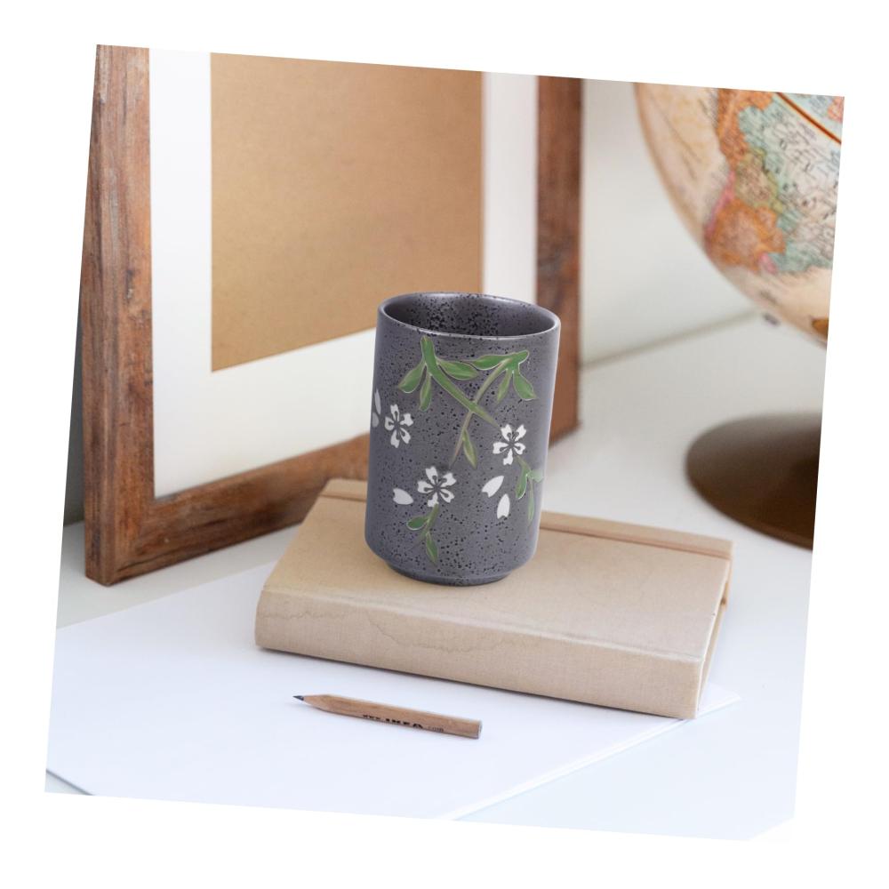 Exquisite Teetassen & Untertassen Set | Japanischer Stil Keramik Tassen für Tee-Liebhaber | Vintage Teebecher & Sake Halter | Handgemachte Chinesische Deko Wasserbecher