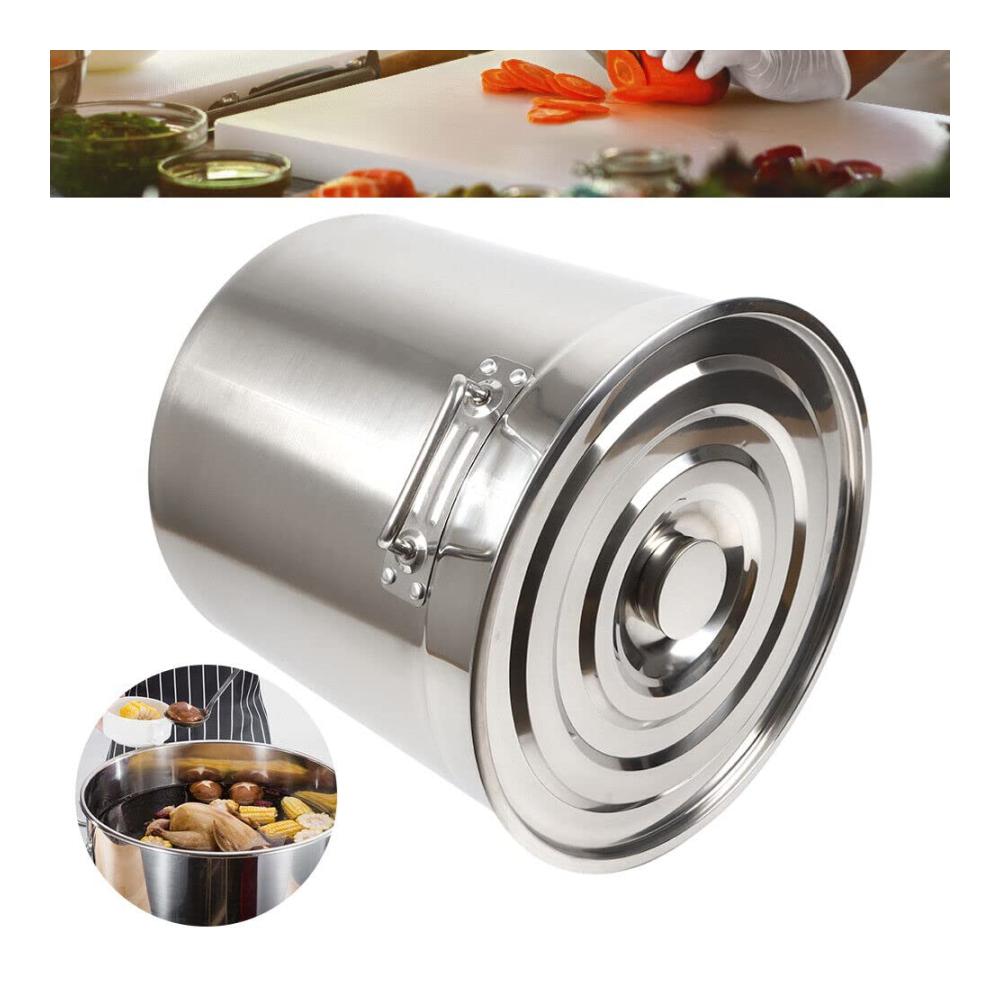 Entdecken Sie die Vielseitigkeit des Kochens mit unseren hochwertigen Suppentöpfen! Großer 50L Edelstahl-Kochtopf ideal für Eintöpfe und mehr. Multifunktionale Pfanne für täglichen Gebrauch mit praktischem 201 Edelstahl Deckel zum Kochen und Aufbewahren. Rostfreiem Stahl sorgt für Langlebigkeit