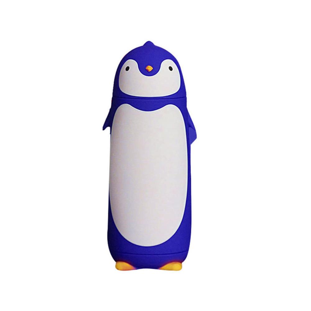 Isolierte Thermosflasche 300ml im niedlichen Pinguin-Design | Tragbarer Wasserbecher für Büro und Outdoor | Tee-Flasche | Hält Getränke warm/kalt | Ideales Geschenk