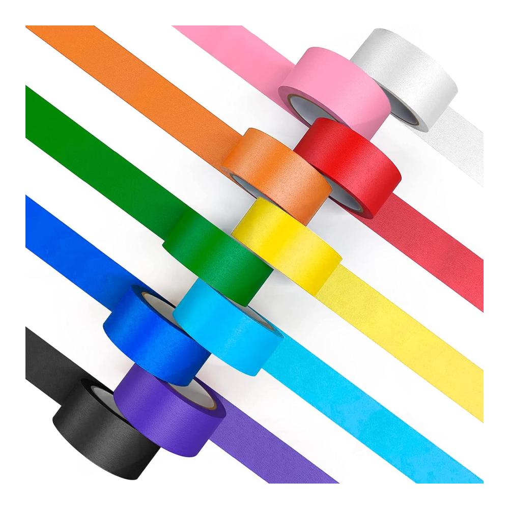 Bunte Klebebänder Regenbogen Washi Tape Set für kreative DIY-Projekte – 20 Rollen Malerkrepp mit verschiedenen Farben für Kunst Handwerk & mehr! Ideal für Kinder und Erwachsene