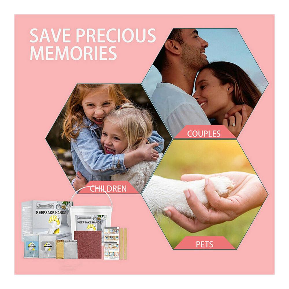 Schmuckherstellungs-Sets 3D-Handform-Set für Paare & Andenken - DIY Gips Klon Handwerk - Perfekte Geschenkidee - Gips-Handform-Gieß-Set für Hochzeiten & mehr